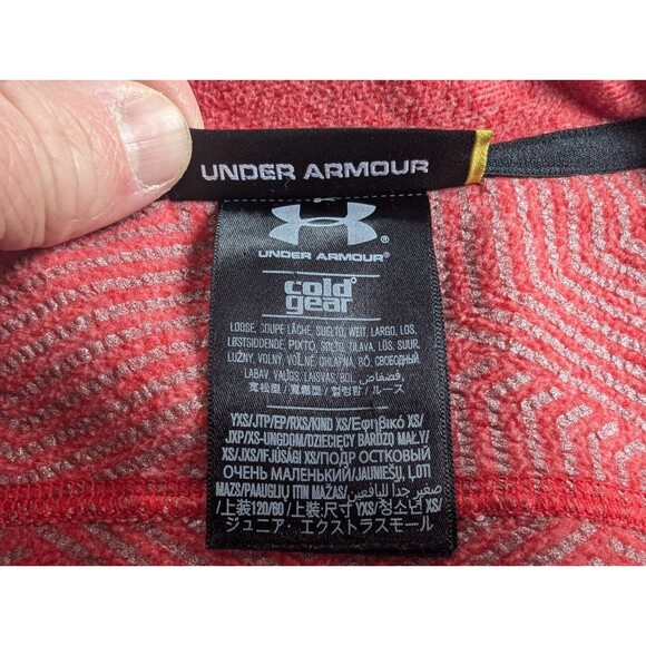 Under Armour Cold Gear Insulated Zip Up Vest Light Weight Red Youth XS - Picture 8 of 8